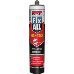 Soudal - Mastic colle hybride Fix ALL High Tack - Gris cartouche 290ml - 100270