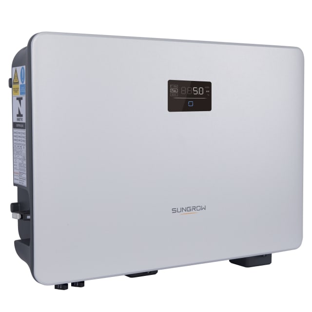 Sungrow onduleur hybride monophasé 5 kVA Onduleur hybride monophasé 5 kVA blanc à écran central compatible optimiseur