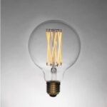 TALA - Elva lampe LED 6W E27 G95 globe 2200K 480lm clair/not-tinted CRI95 230V dimmable - TAELVA-6W-2200K-E27-NT