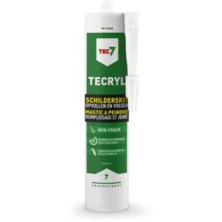 Mastic à peindre professionnel TECRYL, configuration visible
