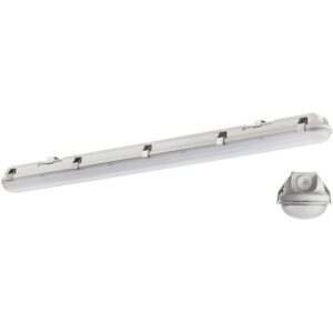 Réglette LED étanche 20W 600 mm blanc 4000K avec diffuseur opale et clips de fixation