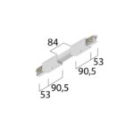 TECHNOLUX - Accouplement Flexible avec possibilité alimentation Blanc - 15-575112111