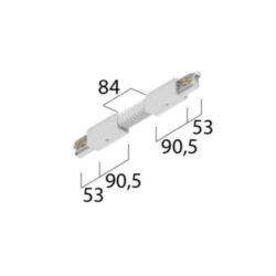 TECHNOLUX - Accouplement Flexible avec possibilité alimentation Blanc - 15-575112111