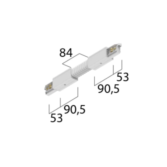 TECHNOLUX - Accouplement Flexible avec possibilité alimentation Blanc - 15-575112111 TECHNOLUX - Accouplement Flexible avec possibilité alimentation Blanc - 15-575112111