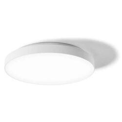 Applique LED ronde blanche 22W avec détecteur 4000K IP54 IK10