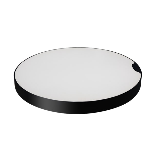TECHNOLUX Plafonnier mural LED rond Plafonnier LED rond noir 40 cm, diffuseur blanc, finition plate, 22 à 32 W CCT EM