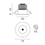 Einaudownlight rund