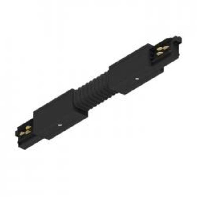 TECHNOLUX Connecteur flexible rail 3 circuits ONETRACK Connecteur flexible noir pour rail 3 circuits avec section centrale accordéon