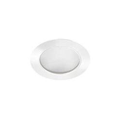 Spot encastrable rond LED blanc mat 3000K, configuration visible