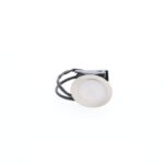 Spot encastrable LED rond nickel satiné 3000K avec ressorts de fixation