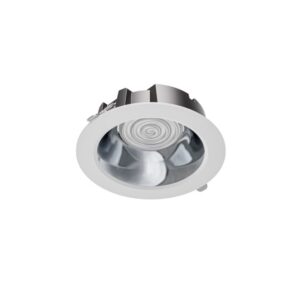 Downlight LED encastrable rond blanc IP54 12W CCT réglable avec réflecteur argenté