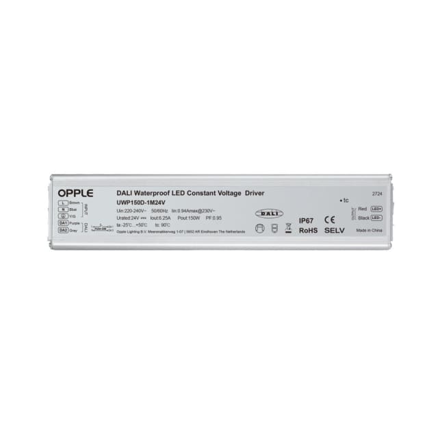 TECHNOLUX Driver LED DALI étanche IP67 Driver LED DALI étanche IP67 24V 150W boîtier aluminium rectangulaire