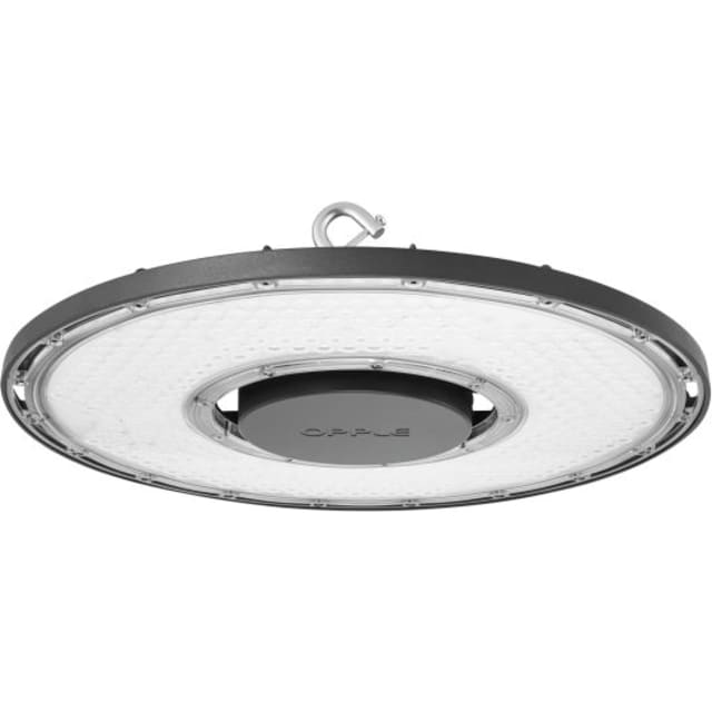 TECHNOLUX Luminaire LED Highbay 150W Luminaire LED highbay rond noir et blanc avec anneau de suspension central