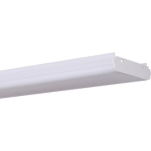 Cache rail blanc pour système trunking LED profilé linéaire avec extrémité percée