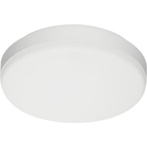 Plafonnier LED rond blanc CCT IP54 IK08 pour intérieur