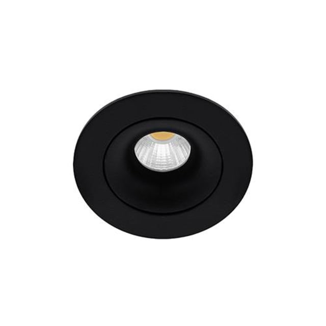 TECHNOLUX Spot encastrable orientable DO460WW05 Spot encastrable noir mat orientable dimmable avec réflecteur central blanc