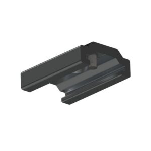 Clip de suspension noir pour rail ONETRACK 35 mm, fixation centrale avec profilé allongé