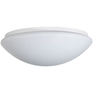 Plafonnier LED rond blanc étanche détecteur HF 18W 3000K