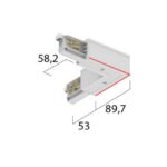 TECHNOLUX - Raccord d'angle avec possibilité d'alimentation
