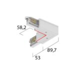 TECHNOLUX - Raccord d'angle avec possibilité d'alimentation