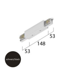 TECHNOLUX - Raccord électrique avec possibilité alimentation Noir - 15-575112082