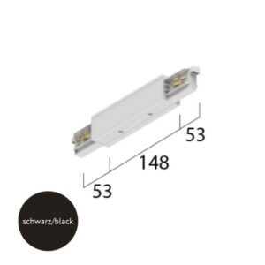 TECHNOLUX - Raccord électrique avec possibilité alimentation Noir - 15-575112082