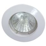 TECHNOLUX - Spot encastré fix rond 12V 50W MR16 78mm blanc IP20 montage Ø62 - ALU55841