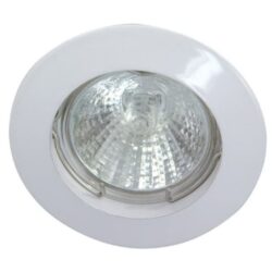 TECHNOLUX - Spot encastré fix rond 12V 50W MR16 78mm blanc IP20 montage Ø62 - ALU55841