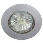 TECHNOLUX - Spot encastré fix rond 12V 50W MR16 78mm chromé mat IP20 montage Ø62 - ALU55849