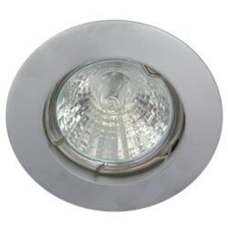 TECHNOLUX - Spot encastré fix rond 12V 50W MR16 78mm chromé mat IP20 montage Ø62 - ALU55849