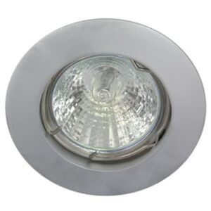 TECHNOLUX - Spot encastré fix rond 12V 50W MR16 78mm chromé mat IP20 montage Ø62 - ALU55849