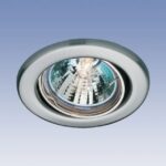TECHNOLUX - Spot encastré réglable rond 12V 50W MR16 82mm acier inoxydable IP20 montage Ø68 - R55090