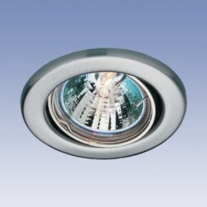 TECHNOLUX - Spot encastré réglable rond 12V 50W MR16 82mm acier inoxydable IP20 montage Ø68 - R55090