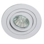 TECHNOLUX - Spot encastré réglable rond 12V 50W MR16 93mm blanc mat IP20 montage Ø81 - R55361-M