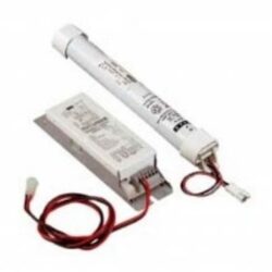 Bloc de secours LED 3 h pour panneau et downlight avec boîtier rectangulaire et câble de raccordement