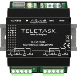 Détails visibles de Interface relais 4 sorties 10A rail DIN pour Modules relais