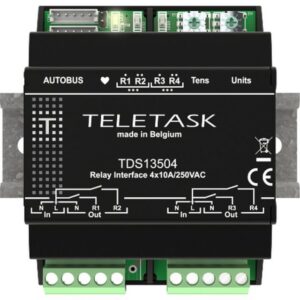 TELETASK - INTERFACE RELAIS 4X10A - TDS13504