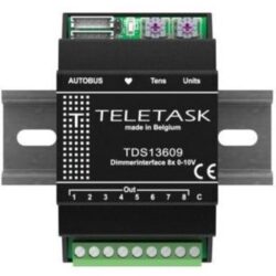 TELETASK - INTERFACE VARIATEUR 8x0-10VDC DE SORTIE - TDS13609