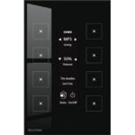 TELETASK - Panneau tactile Aurus 8 touches noir - TDS12022BL