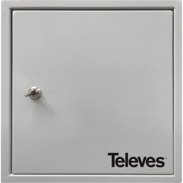 TELEVES - Boîtier en métal avec plaque de montage et clé LxHxP : 400x400x200 mm - MPTGH44 TELEVES - Boîtier en métal avec plaque de montage et clé LxHxP : 400x400x200 mm - MPTGH44