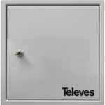 TELEVES - Boîtier en métal avec plaque de montage et clé LxHxP : 600x600x200 mm - MPTGH66