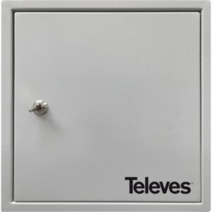 TELEVES - Boîtier en métal avec plaque de montage et clé LxHxP : 600x600x200 mm - MPTGH66