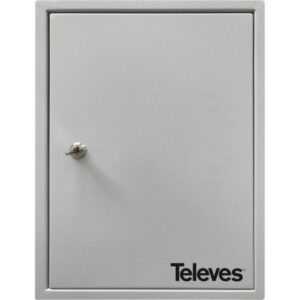 TELEVES - Boîtier en métal avec plaque de montage et clé LxHxP : 600x800x200 mm - MPTGH68