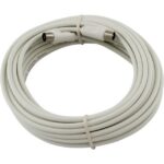 TELEVES - Câble de connexion CATV 10 m avec connecteurs IEC blanc - TAK90100G