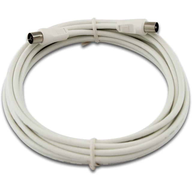 TELEVES - Câble de connexion CATV 5m avec connecteurs IEC blanc - TAK9050G TELEVES - Câble de connexion CATV 5m avec connecteurs IEC blanc - TAK9050G