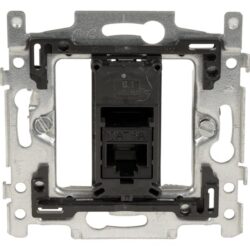 TELEVES - Prise murale data CAT6A (compatible Niko & Cat6/5e/5) 1xRJ45 PoE++ - TDOB-RJ45-1