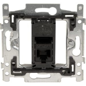 TELEVES - Prise murale data CAT6A (compatible Niko & Cat6/5e/5) 1xRJ45 PoE++ - TDOB-RJ45-1