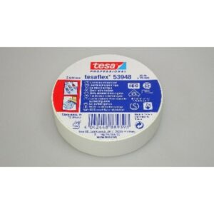 Ruban isolant électrique blanc en rouleau tesaflex 53948 pour raccordement et protection
