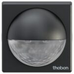 THEBEN - Détect. mouvement extérieur NOIR mural 180° 1 can. 12m IP55 500W LED - 10007