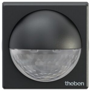 THEBEN - Détect. mouvement extérieur NOIR mural 180° 1 can. 12m IP55 500W LED - 10007
